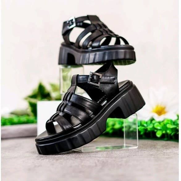 Thumbnail gambar ke-6 produk Pollux Bold WPOJV 05 - Sepatu Sandal Wanita Kekinian | Sepatu Sandal Wanita Hak Sedang | Chunky