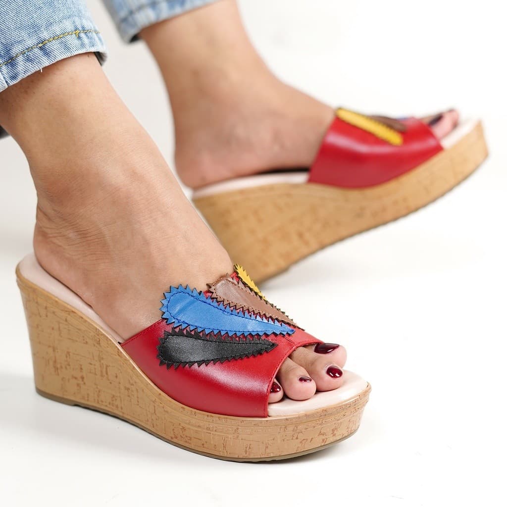 Gambar ke-1 produk Pollux Terra Ek Gabus WPOKT 09 - Sandal Wedges | Selop Wedges | Sepatu Wedges Wanita