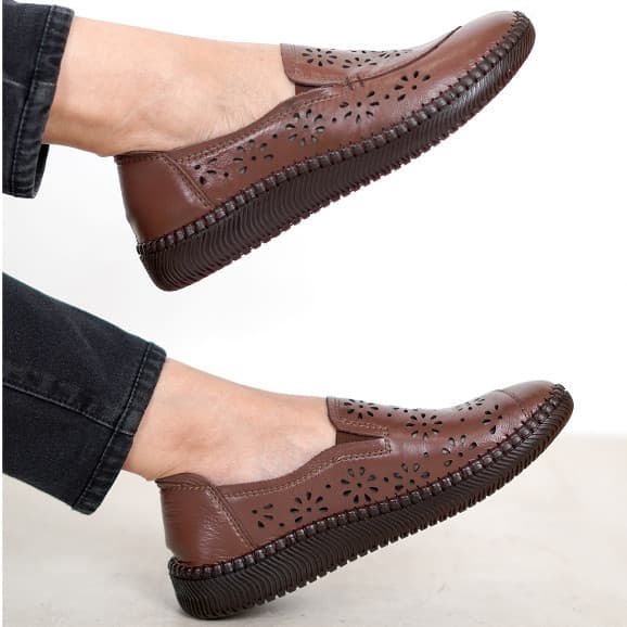Thumbnail gambar ke-4 produk Pollux Monday WDQ 2301 - Sepatu Flat Wanita Bahan Kulit