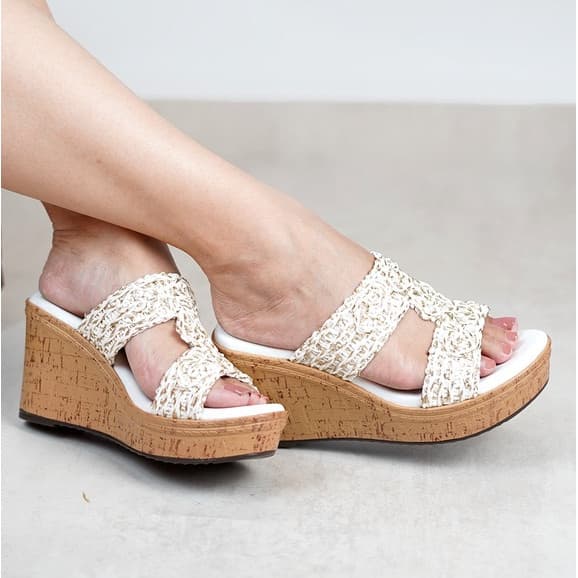 Thumbnail gambar ke-2 produk Pollux Terra Ek Gabus WPOKT 20 - Sandal Wedges | Wedges Pesta | Wedges Hak Tinggi