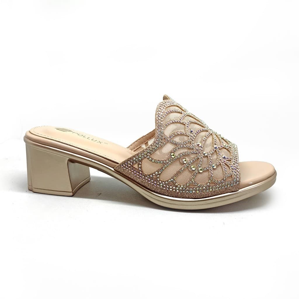 Thumbnail gambar ke-3 produk Pollux Aurora WDQ 2032 Sandal Heels Wanita | Heels Pesta | Selop Heels