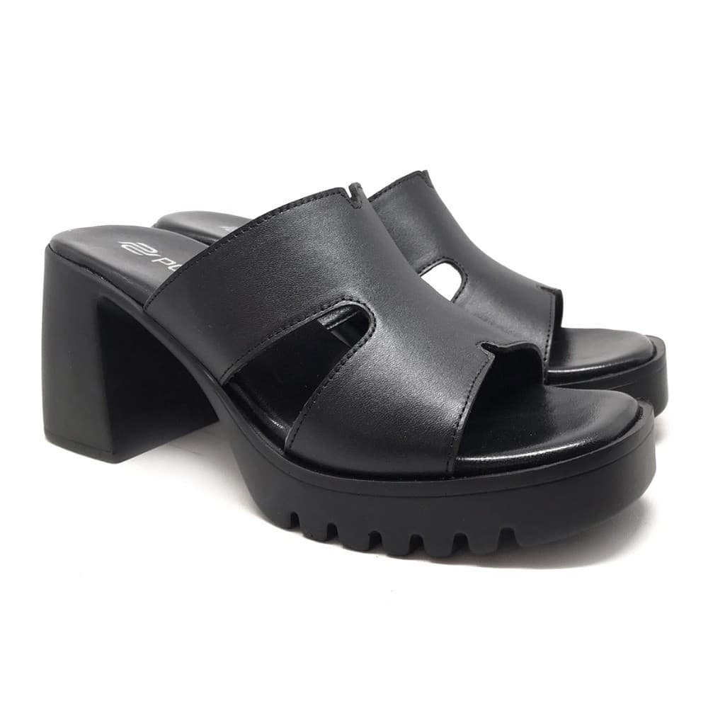 Thumbnail gambar ke-2 produk Pollux Classic WPOAY 01 | Sandal Heels | Heels Wanita Bahan Kulit