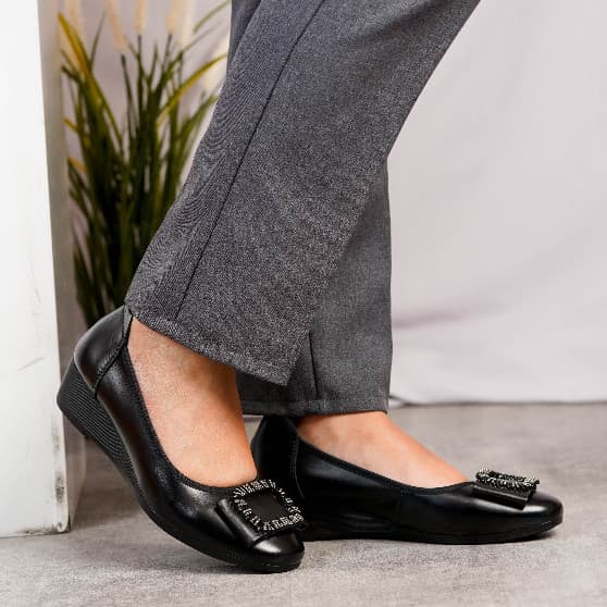 Thumbnail gambar ke-11 produk Pollux Monday WDQ 8588 - Sepatu Kerja Wedges | Sepatu Kulit Wedges Wanita