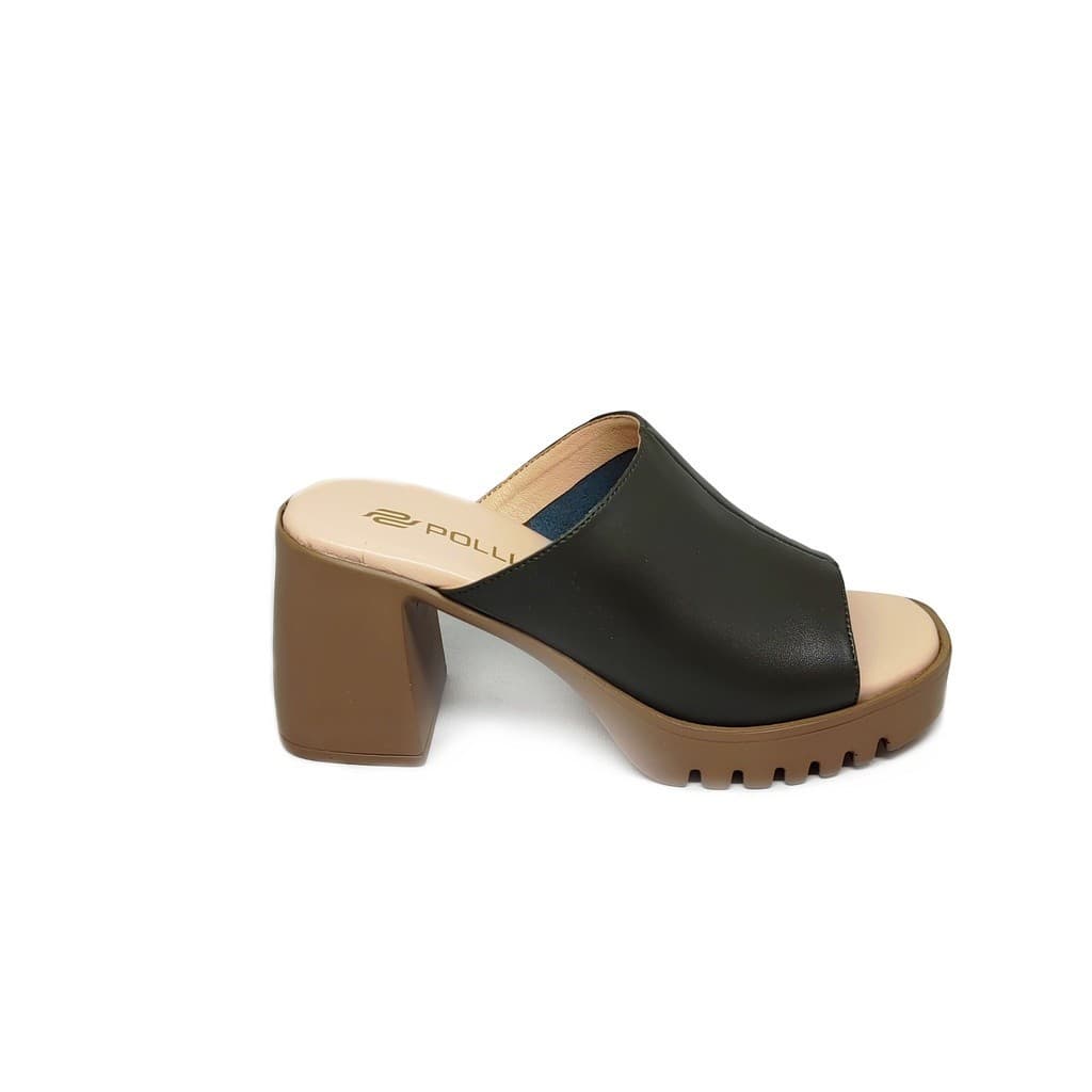 Thumbnail gambar ke-9 produk Pollux Classic WPOAY 08 - Sandal Chunky Heels Wanita Berbahan Kulit | Hak 7Cm