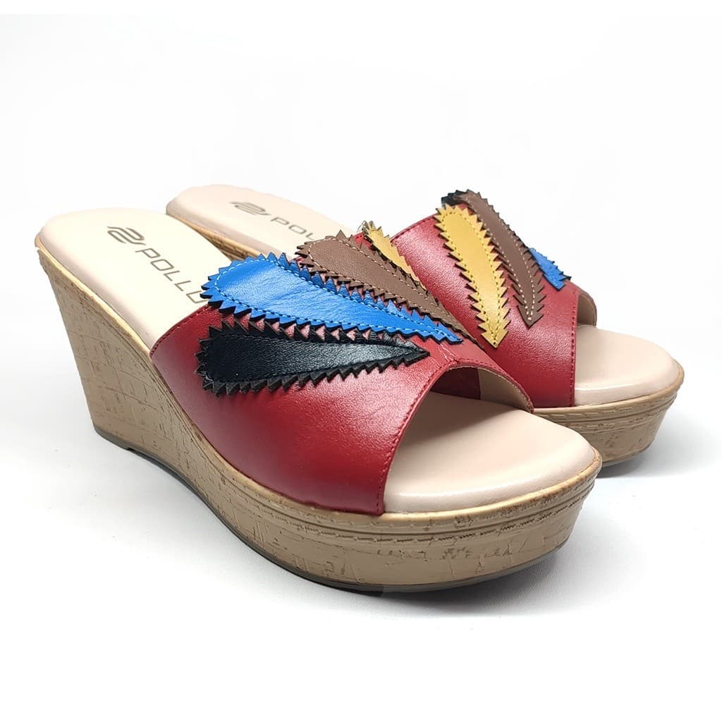 Gambar ke-1 produk Pollux Terra Ek Gabus WPOKT 09 - Sandal Wedges | Selop Wedges | Sepatu Wedges Wanita