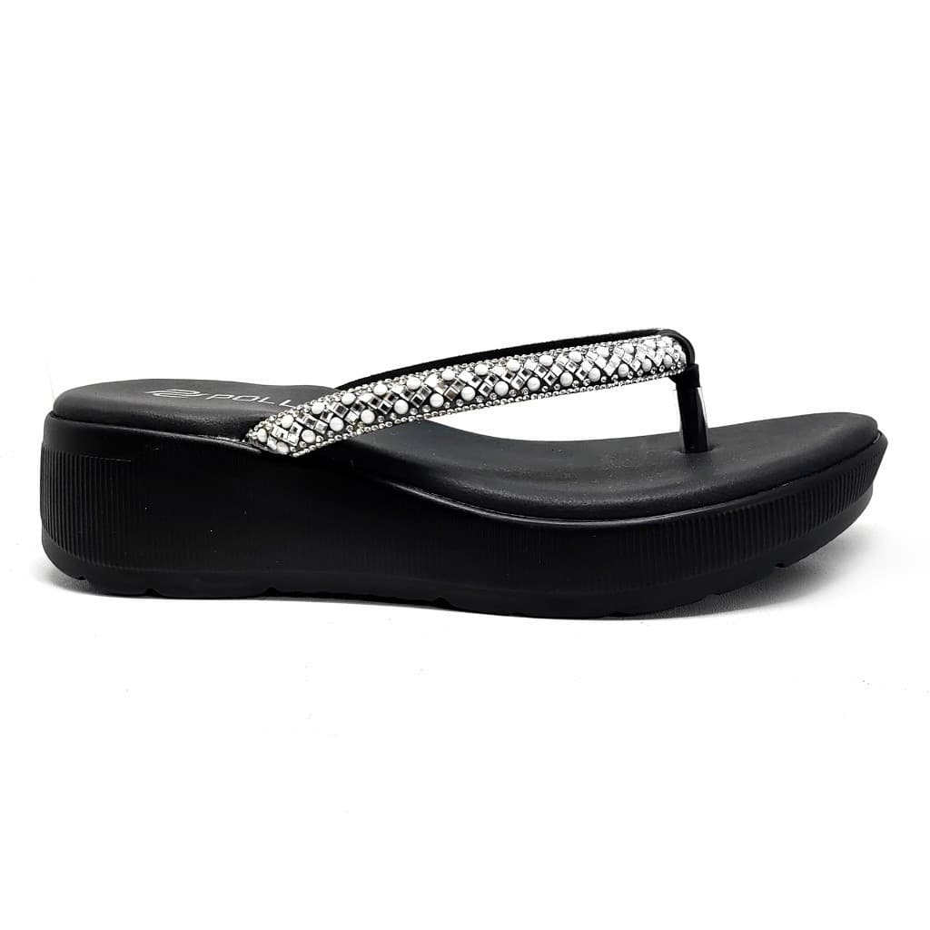 Thumbnail gambar ke-13 produk Pollux Daily WPODQ 30 - Sandal Wedges | Wedges Selop | Wedges Wanita Bahan Kulit