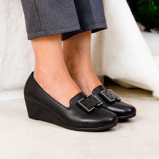 Gambar ke-1 produk Pollux Monday WPOMZ 11 - Sepatu Wanita Kerja Wegdes | Sepatu Kerja Wedges 5Cm