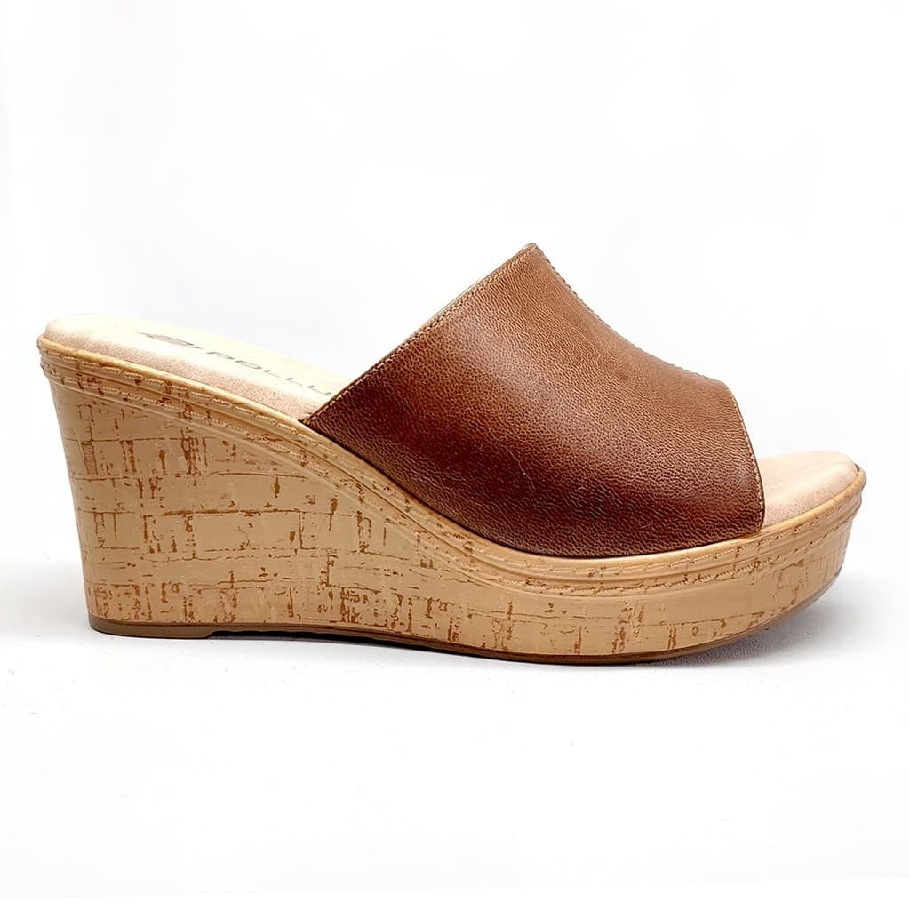 Thumbnail gambar ke-5 produk Pollux Terra Ek Gabus WPOKT 16 - Sandal Wedges | Selop Wedges | Wedges Wanita Bahan Kulit