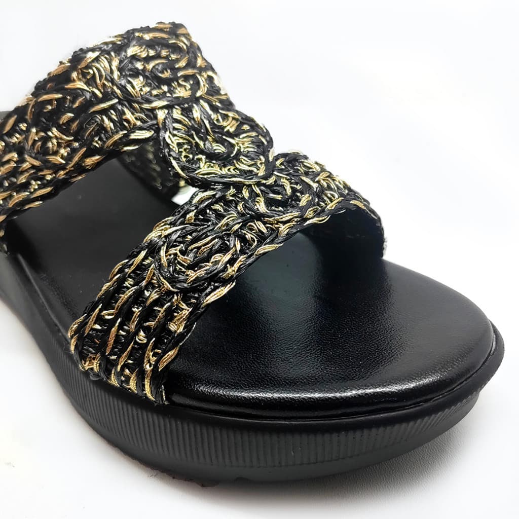 Thumbnail gambar ke-6 produk Pollux WPODQ 37 - Sandal Wedges | Wedges Selop | Wedges Wanita Bahan Kulit