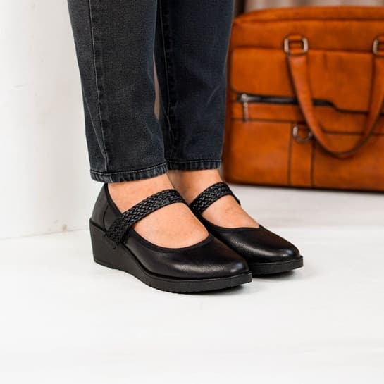 Gambar produk Pollux Monday WPOBW 14 - Sepatu Kerja Wanita Wedges | Sepatu Kerja Wanita Hak 5Cm
