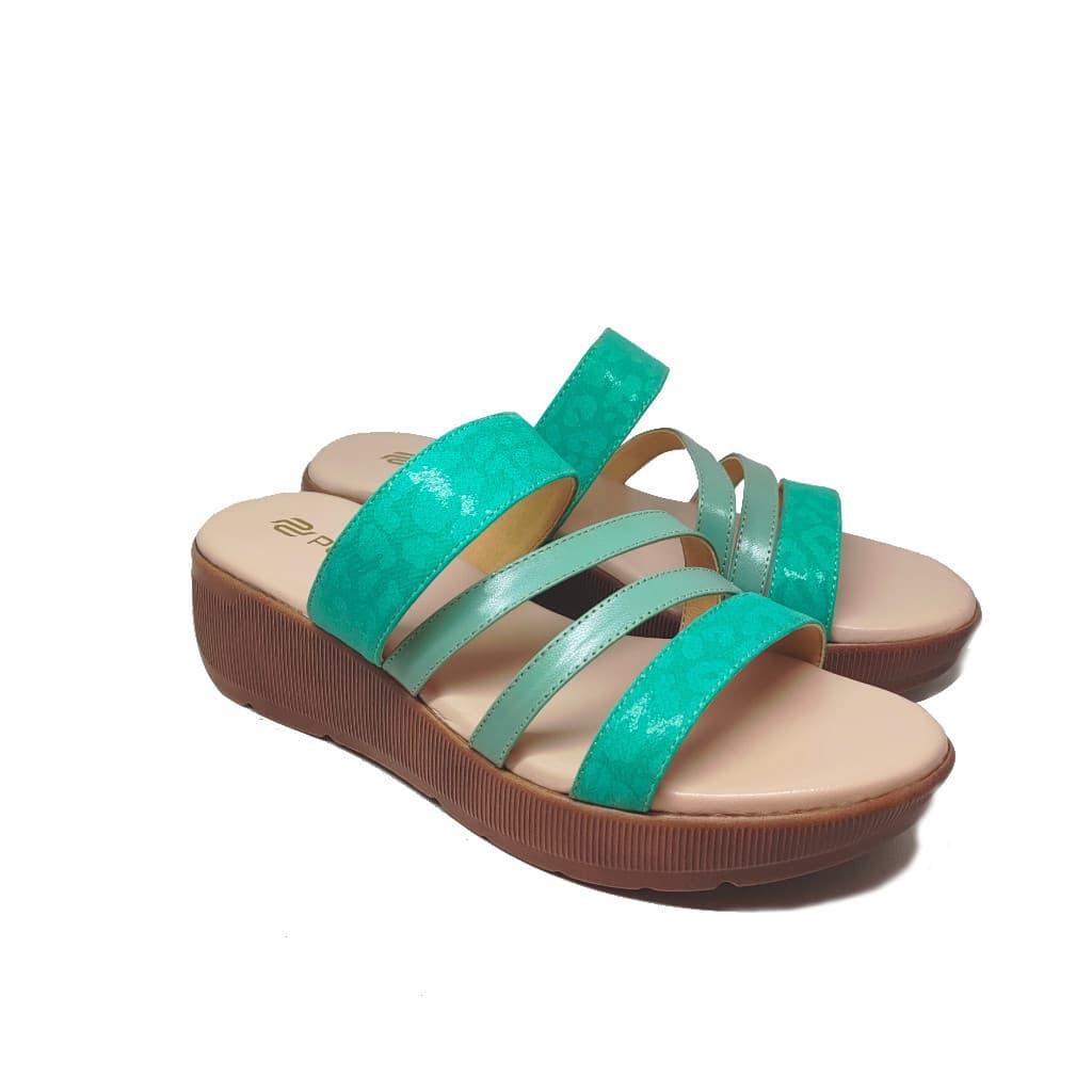 Thumbnail gambar ke-5 produk Pollux Daily WPODQ 28 - Sandal Wedges | Wedges Selop | Wedges Wanita Bahan Kulit