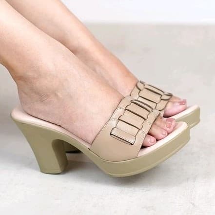 Gambar ke-1 produk Pollux Classic WPOGU 19 - Heels | Sandal Heels | Heels Wanita Bahan Kulit