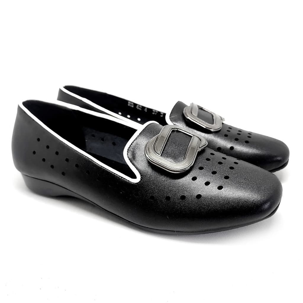 Thumbnail gambar ke-4 produk Sepatu Wedges Wanita | Sepatu Kerja Wanita | Sepatu Kantor Wanita Bahan Kulit - Pollux WPOMQ 42