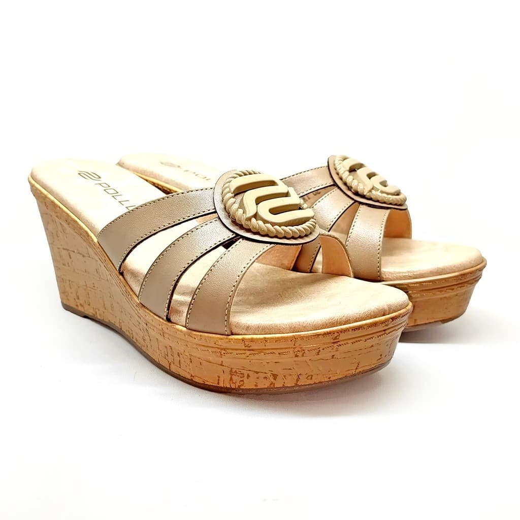 Thumbnail gambar ke-11 produk Pollux Terra Ek Gabus WPOKT 02 -Sandal Wedges Wanita