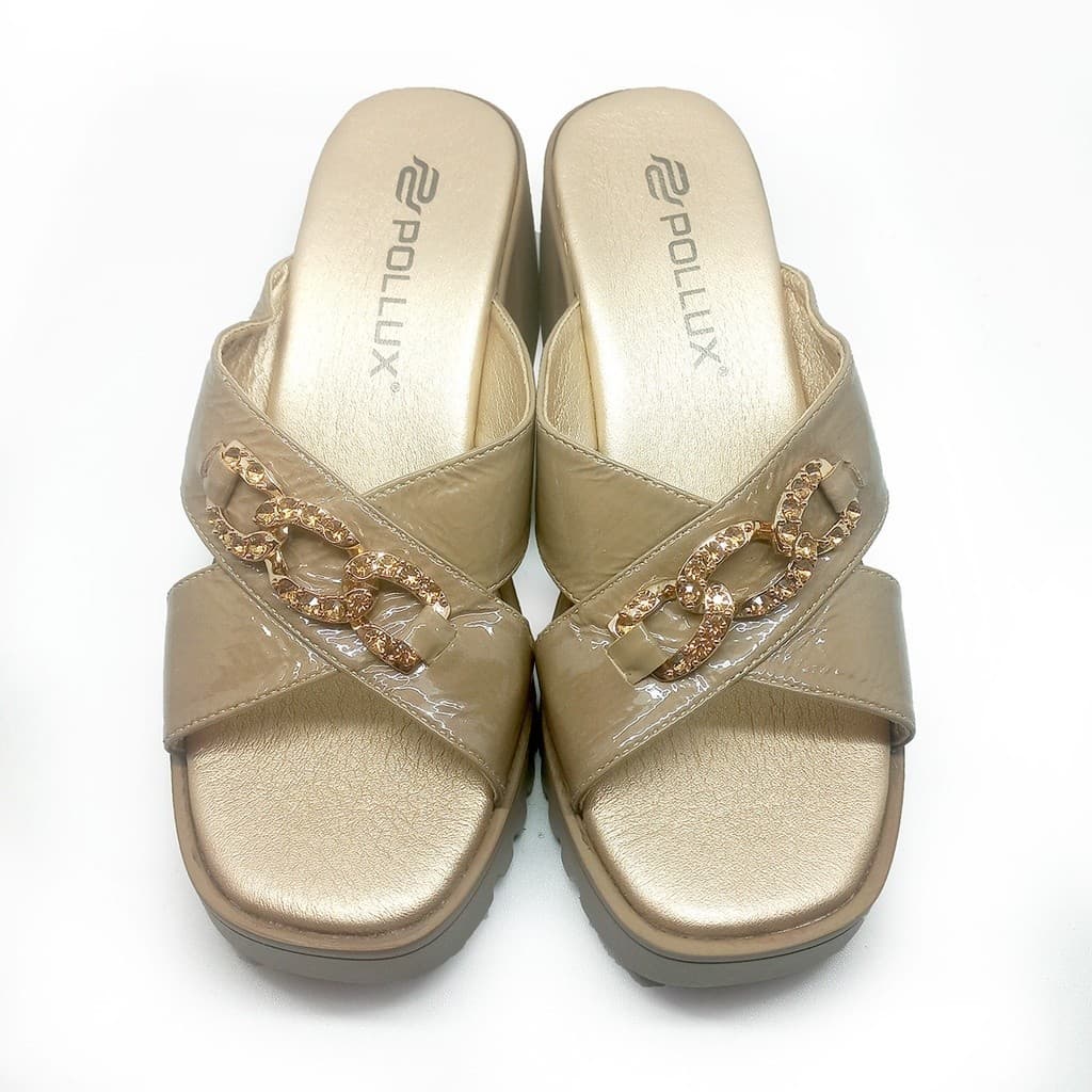 Thumbnail gambar ke-5 produk Pollux Classic WPOAY 11 - Sandal Heels Wanita | Heels Pesta | Heels Wanita Bahan Kulit 8Cm