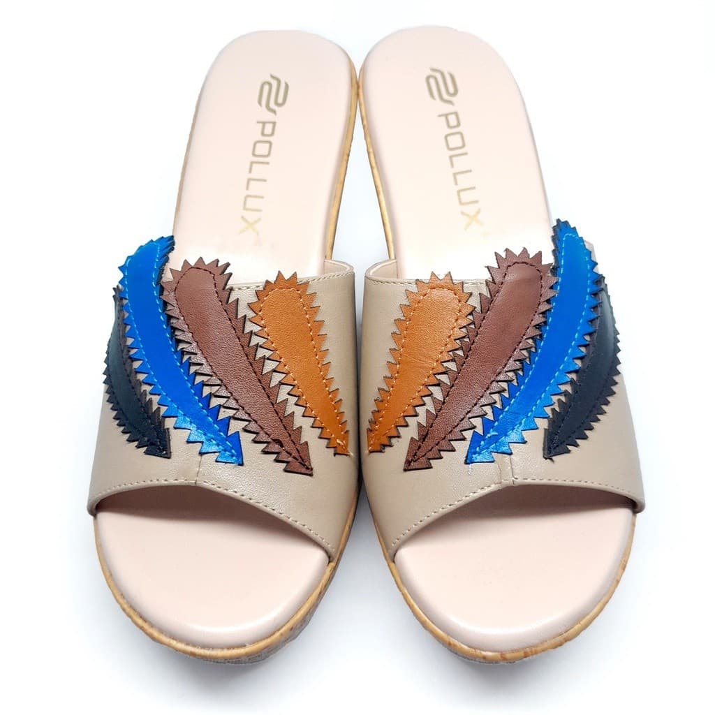 Thumbnail gambar ke-7 produk Pollux Terra Ek Gabus WPOKT 09 - Sandal Wedges | Selop Wedges | Sepatu Wedges Wanita