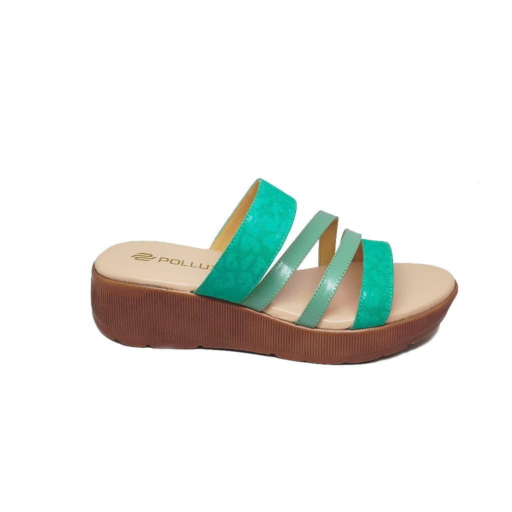 Thumbnail gambar ke-11 produk Pollux Daily WPODQ 28 - Sandal Wedges | Wedges Selop | Wedges Wanita Bahan Kulit