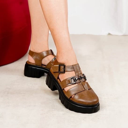 Gambar ke-6 produk Pollux Bold WPOJV 21 - Sepatu Sandal Hak Chunky Wanita Kekinian