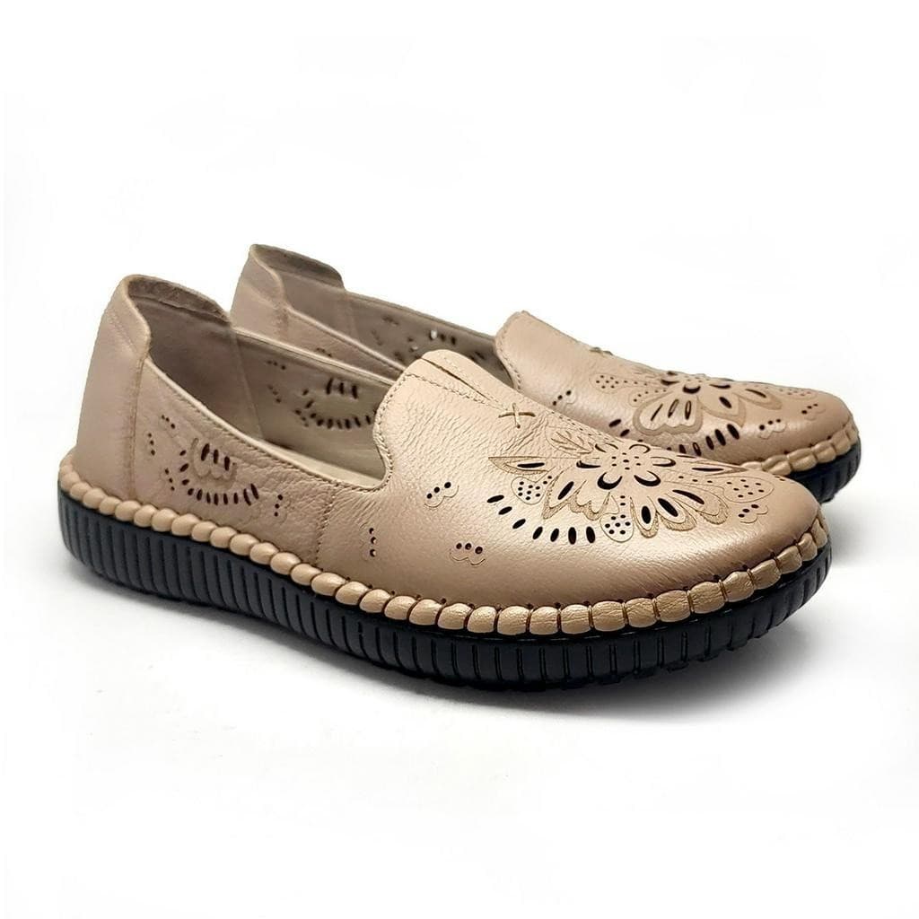 Thumbnail gambar ke-2 produk Pollux Monday WDQ 2302 - Sepatu Flat Shoes Wanita Bahan Kulit