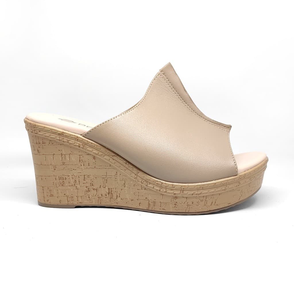 Thumbnail gambar ke-11 produk Pollux Terra Ek Gabus WPOKT 10 - Sandal Wedges | Selop Wedges | Wedges Wanita Bahan Kulit