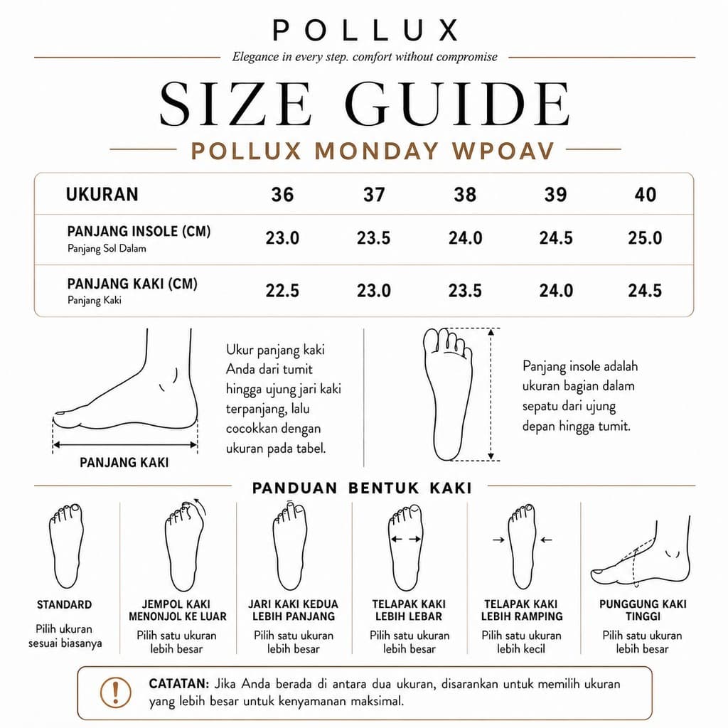 Thumbnail gambar ke-4 produk Pollux Monday WPOAV 17 - Sepatu Heels Wanita Bahan Kulit Asli Tinggi 5cm