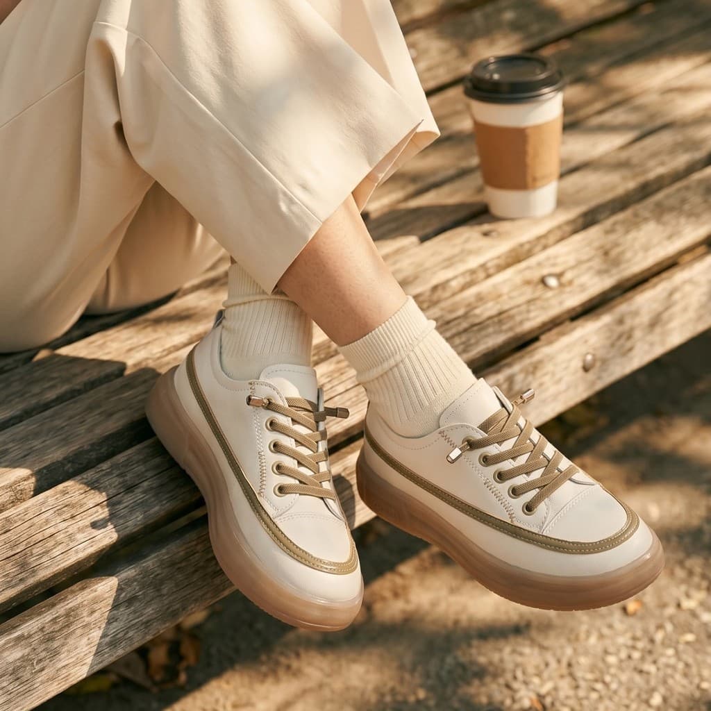 Thumbnail gambar ke-10 produk Pollux Jinju WDQ 2220 - Sepatu Casual Wanita Kekinian Empuk Ringan Anti Slip