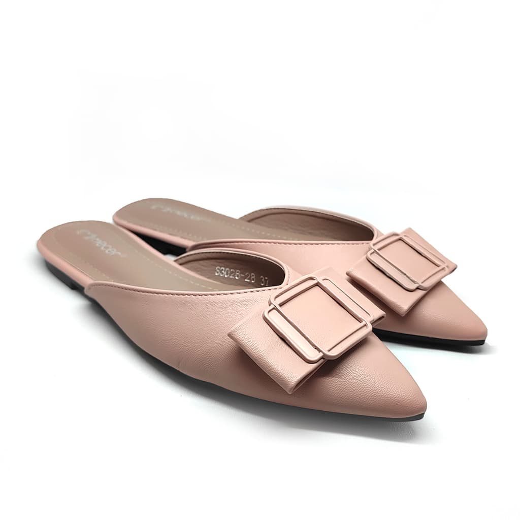 Thumbnail gambar ke-8 produk Sepatu Selop Wanita | Selop Flat Wanita - Wyh 2628