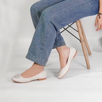 Thumbnail gambar ke-4 produk Mecer Classic WYH 1210 Sepatu Kerja Wanita | Sepatu Kantor Wanita | Sepatu Kuliah | Flat Shoes Kekinian