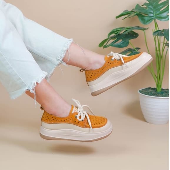 Thumbnail gambar ke-7 produk Pollux Bold WBB 6091 Sepatu Sneakers Wanita Kekinian | Ssepatu Bahan Kulit Asli