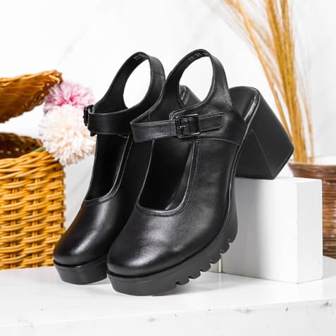 Thumbnail gambar ke-2 produk Pollux Bold WPOAY 31 Sepatu Sandal Heels Wanita Kekinian | Heels Wanita Chunky | Heels Wanita