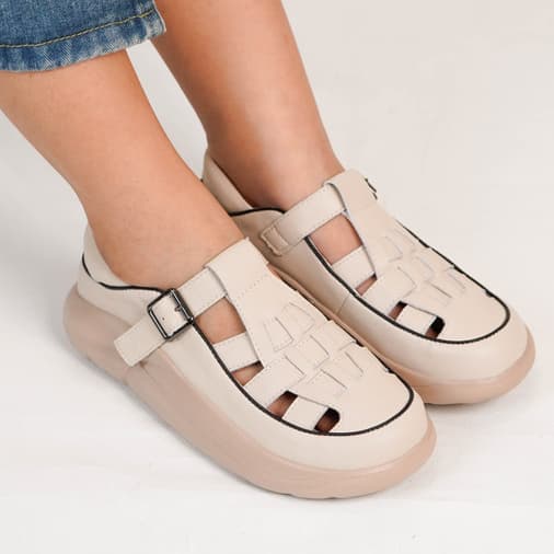 Thumbnail gambar ke-4 produk Sandal Selop Wanita | Selop Wedges | Wedges Hak Tinggi - Pollux WBB 681