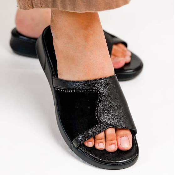 Thumbnail gambar ke-2 produk Pollux Daily WPOJQ 22 - Sandal Flat Wanita Bahan Kulit Asli