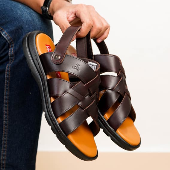 Gambar ke-1 produk Jim Joker Hoya 3ZR - PJJHY 3ZR Sepatu Sandal Pria Casual | Sandal Pria Terbuat Dari Bahan Kulit Asli