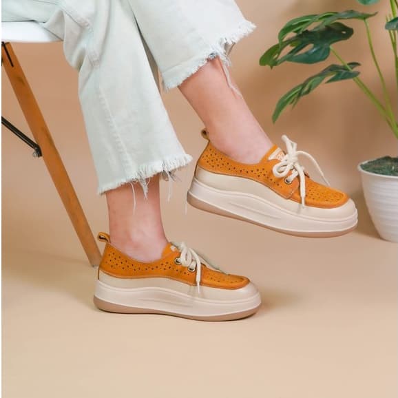 Thumbnail gambar ke-6 produk Pollux Bold WBB 6091 Sepatu Sneakers Wanita Kekinian | Ssepatu Bahan Kulit Asli