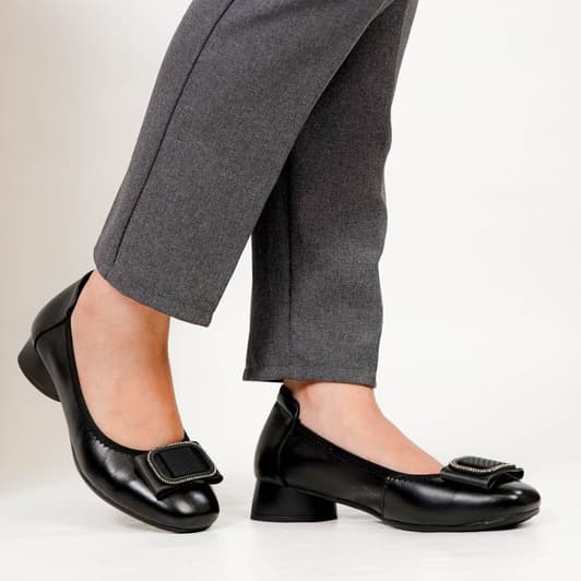 Thumbnail gambar ke-4 produk Pollux Monday WDQ 205 Sepatu Pantofel Heels Wanita Untuk Kerja