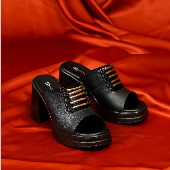 Thumbnail gambar ke-7 produk Pollux Classic WPOAS 10- Sandal Heels Wanita Kekinian Berbahan Kulit Asli | Tinggi Heels 9Cm
