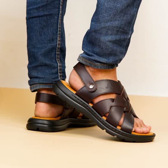 Thumbnail gambar ke-5 produk Jim Joker Hoya 3ZR - PJJHY 3ZR Sepatu Sandal Pria Casual | Sandal Pria Terbuat Dari Bahan Kulit Asli