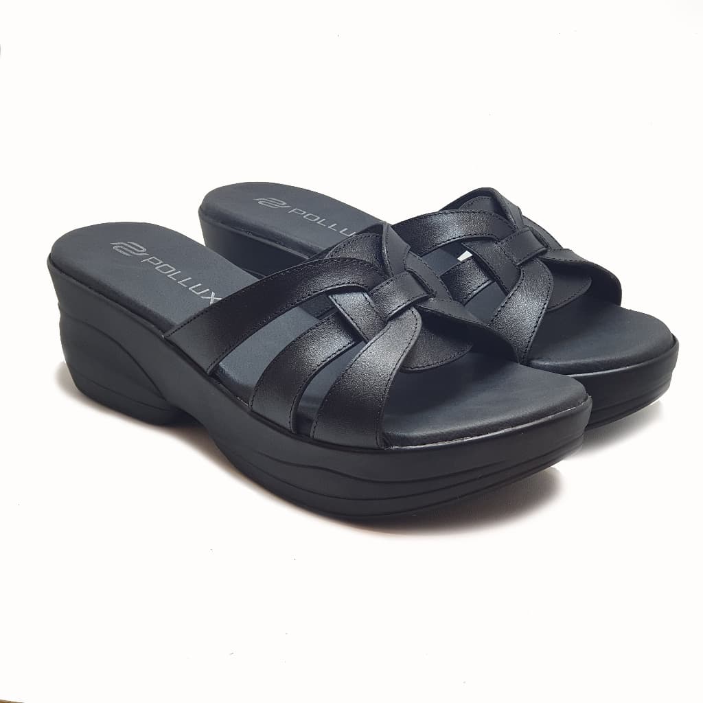 Thumbnail gambar ke-12 produk Pollux Daily WPOCS 01 | Sandal Wedges Wanita Kulit | Sandal Heels Wanita