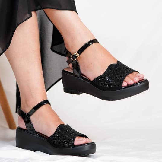 Thumbnail gambar ke-5 produk Pollux Aurora WDQ 8139 Sepatu Sandal Wedges | Sandal Pesta Wanita