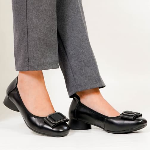 Thumbnail gambar ke-8 produk Pollux Monday WDQ 205 Sepatu Pantofel Heels Wanita Untuk Kerja