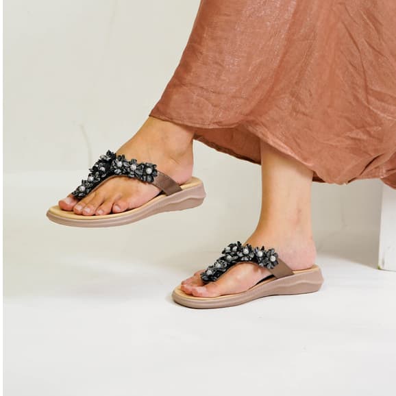 Thumbnail gambar ke-4 produk Pollux WPOBT 46 Sandal Wedges | Wedges Pesta | Wedges Wanita Bahan Kulit