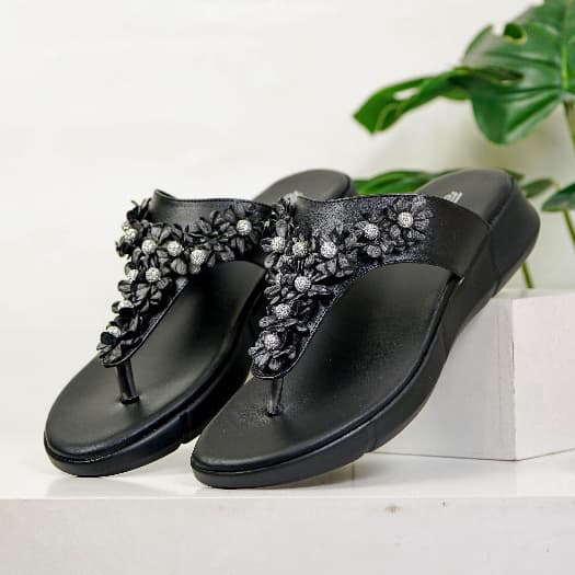 Gambar ke-8 produk Pollux WPOJQ 35 Sandal Wedges | Wedges Pesta | Wedges Wanita Bahan Kulit