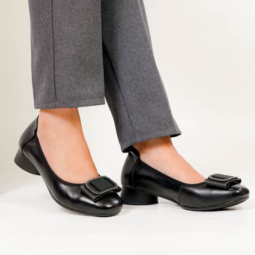 Thumbnail gambar ke-5 produk Pollux Monday WDQ 205 Sepatu Pantofel Heels Wanita Untuk Kerja