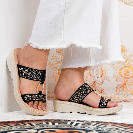 Thumbnail gambar ke-10 produk Mecer WWH 9726 Sandal Daily | Sandal Slip On Wanita Kekinian