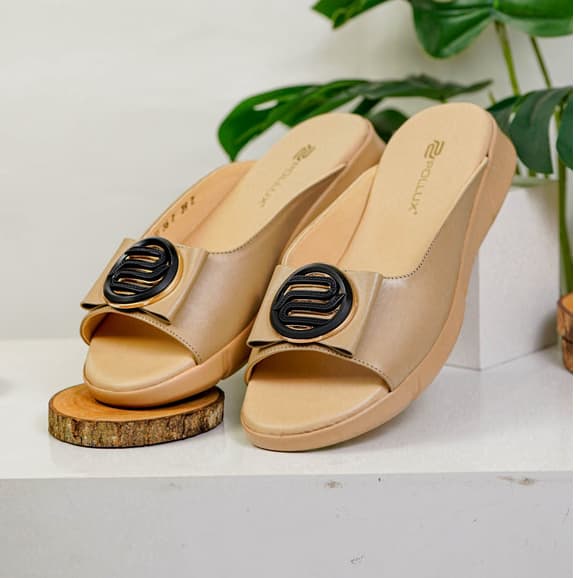 Gambar produk Pollux WPOJQ 36 Sandal Wedges Wanita Kekinian | Wedges Pesta | Wedges Wanita Bahan Kulit