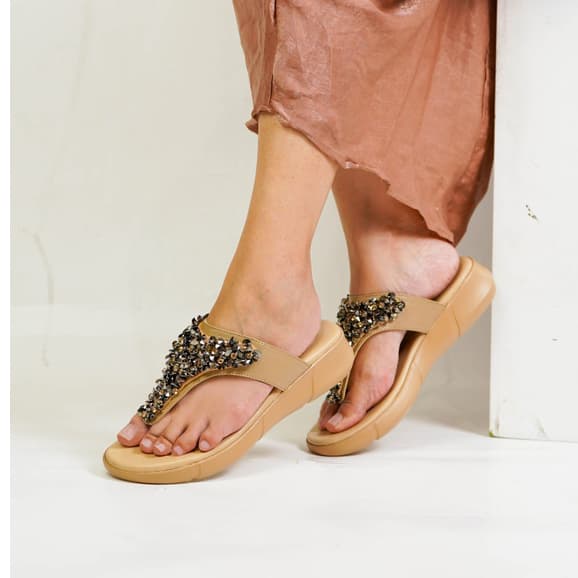 Thumbnail gambar ke-9 produk Pollux WPOJQ 35 Sandal Wedges | Wedges Pesta | Wedges Wanita Bahan Kulit