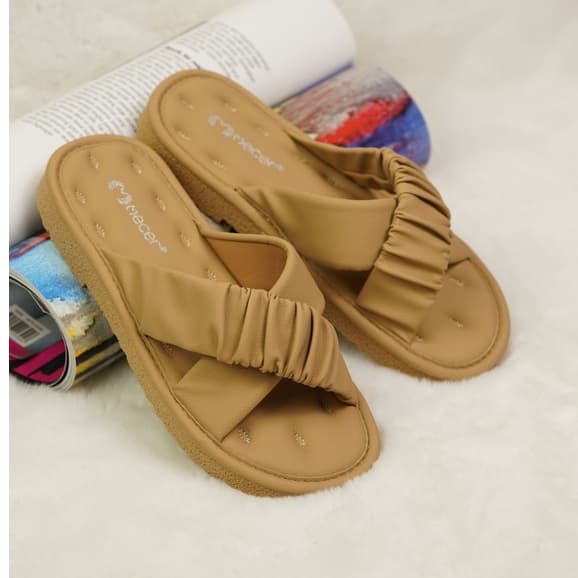 Thumbnail gambar ke-7 produk Mecer WLY 6209 Sandal Wanita Daily | Sandal Slide Slip On Wanita Kekinian