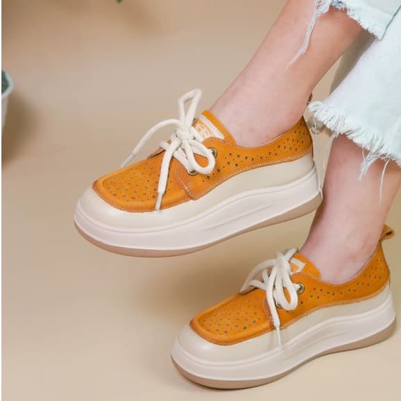 Thumbnail gambar ke-8 produk Pollux Bold WBB 6091 Sepatu Sneakers Wanita Kekinian | Ssepatu Bahan Kulit Asli