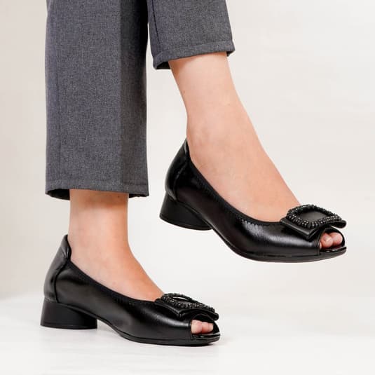Thumbnail gambar ke-2 produk Pollux Monday WDQ 0202 Sepatu Pantofel Heels Wanita | Sepatu Kerja Wanita Hak 5 Cm