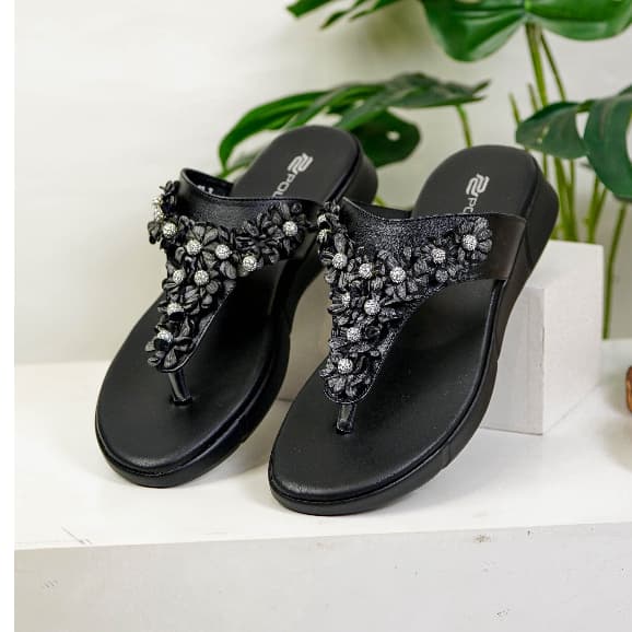 Thumbnail gambar ke-8 produk Pollux WPOJQ 35 Sandal Wedges | Wedges Pesta | Wedges Wanita Bahan Kulit